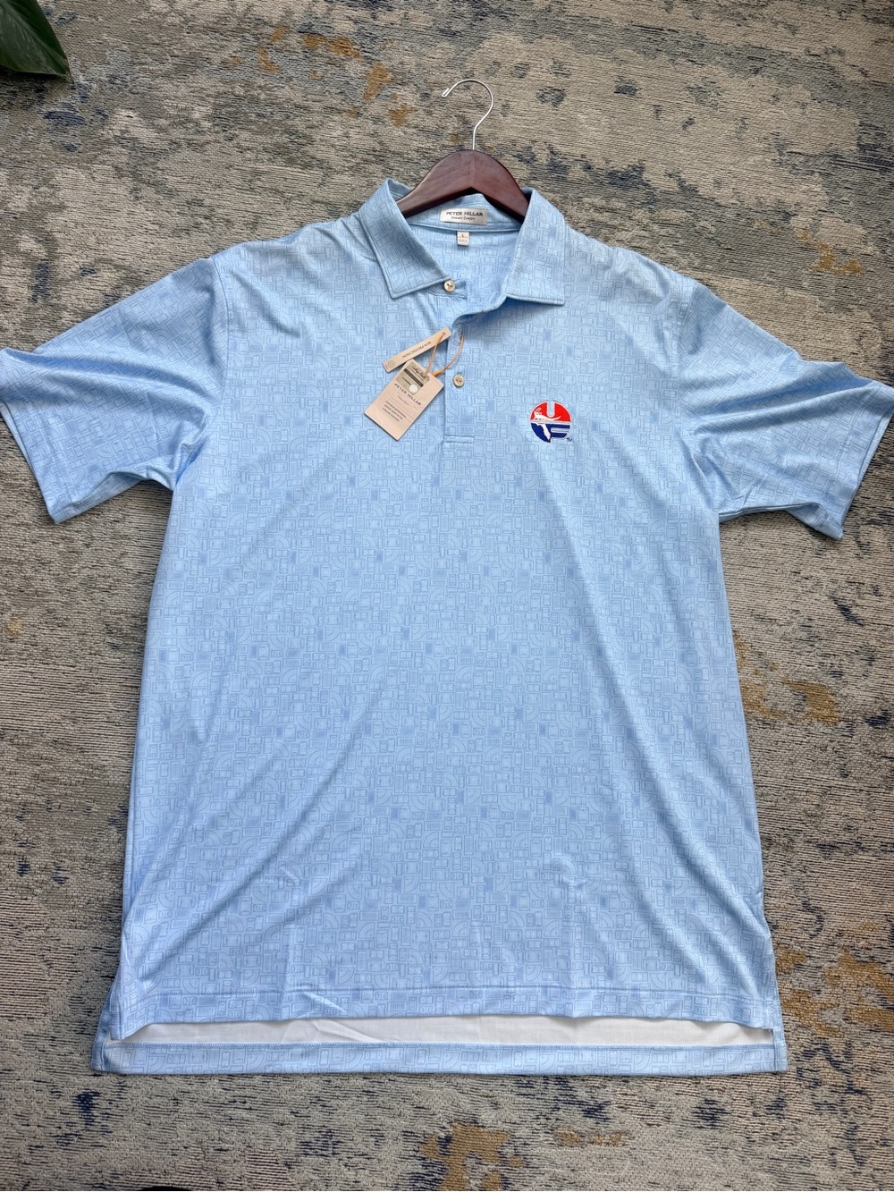 Peter Millar Light Blue Polo with Florida Crest